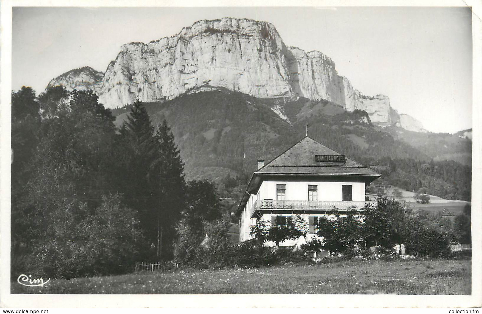 .CPSM FRANCE 74 "Dingy St Clair, Hôtel Du Parmelan Et Le Perthuis" - Dingy-Saint-Clair