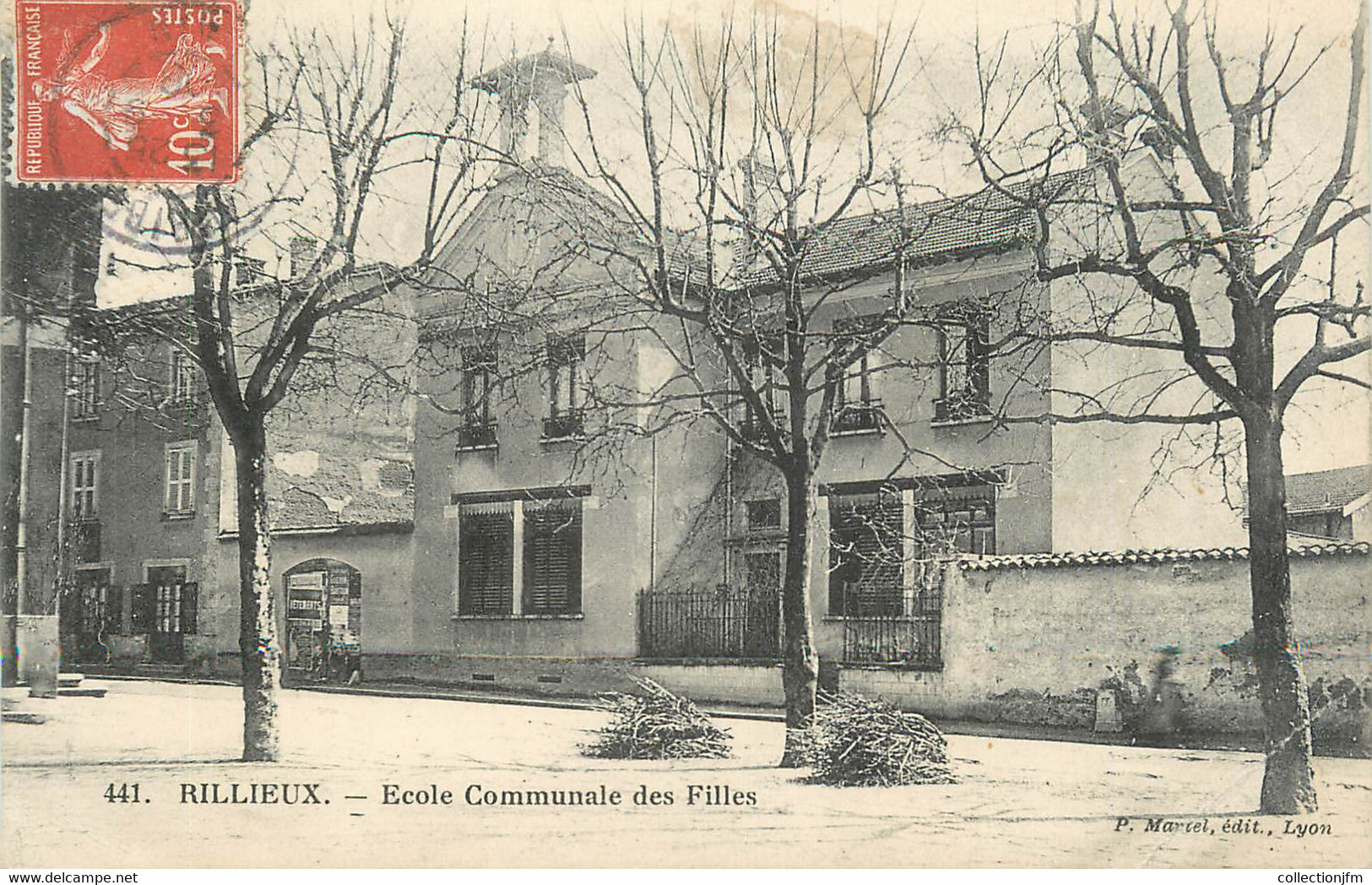 .CPA  FRANCE 69 " Rillieux, Ecole Communale Des Filles" - Rillieux La Pape