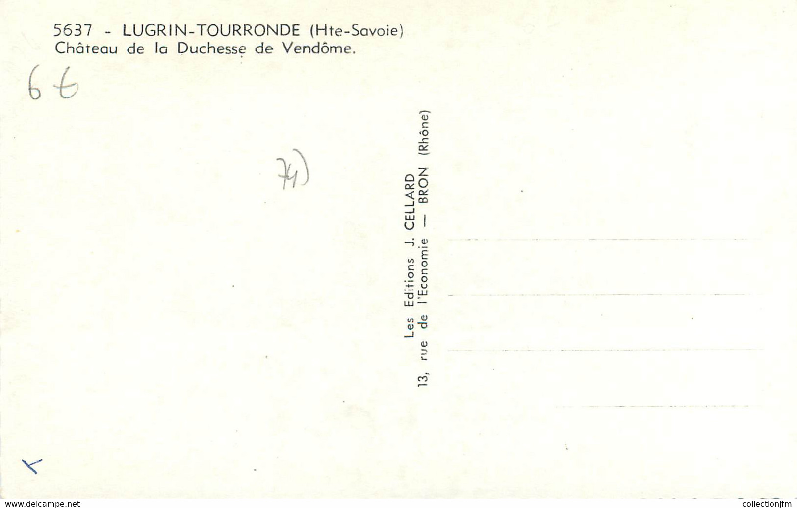 .CPSM FRANCE 74 "Lugrin Tourronde, Château De La Duchesse De Vendôme" - Lugrin