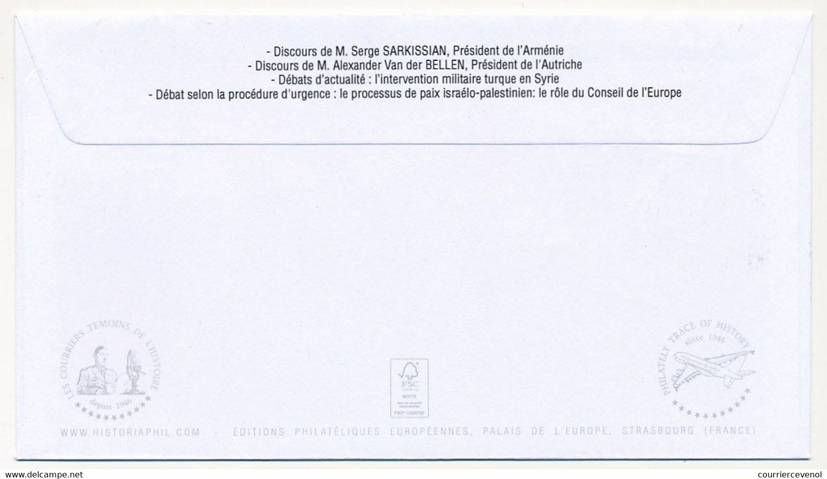 Env  Affr Ciappa / Ecopli Sur Porte-timbre Rasmussen (Danemark) , Obl Strasbourg Parlement Eur. GA 23/1/2018 - - 2013-2018 Marianne Van Ciappa-Kawena