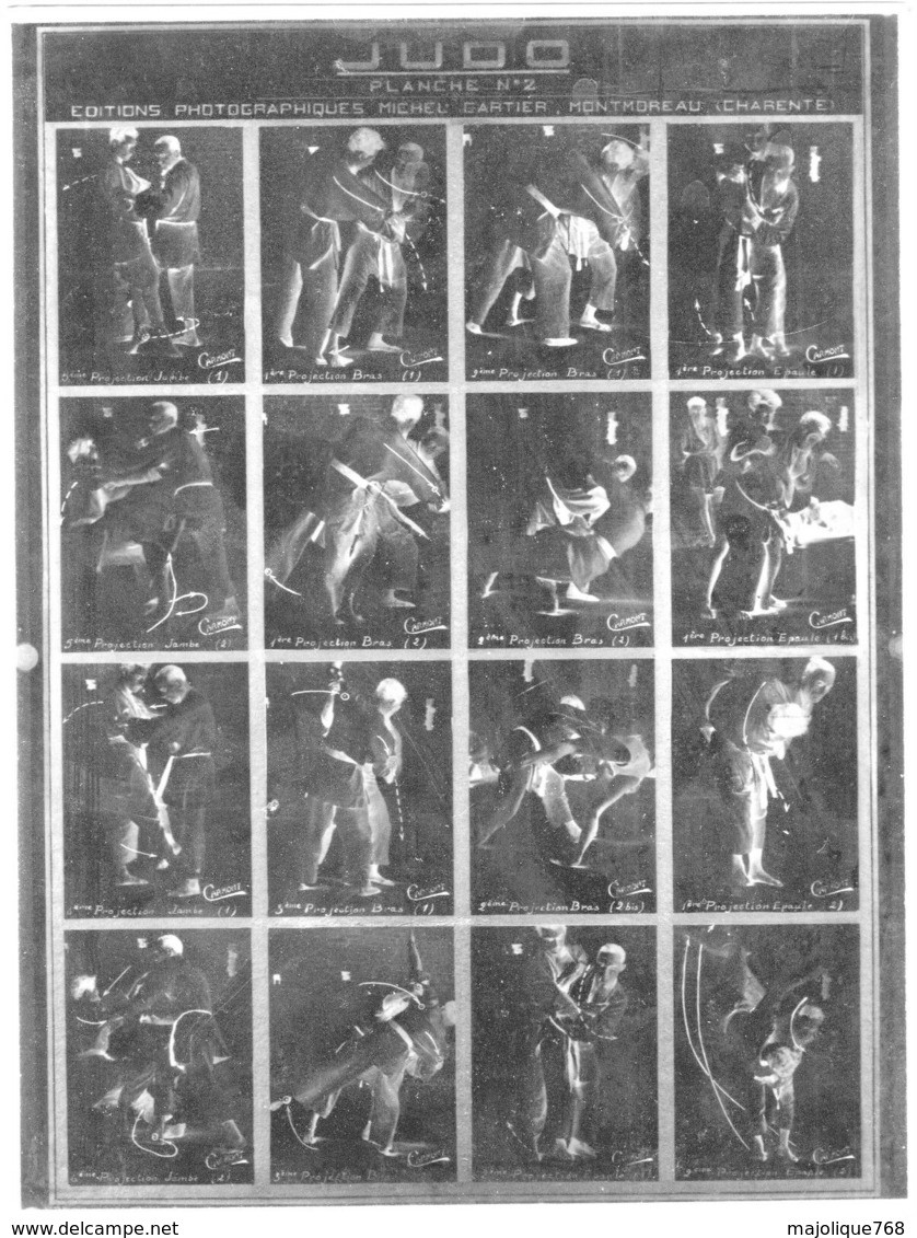 7 Plaques Lumière Lumichrome-18x24 éditions Photographie Sur Le Judo, Par Michel Cartier. + 1 Photo Et 2 Plaques N°7&6 - Glass Slides