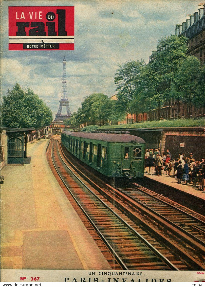 Cinquantenaire De La Ligne Paris-Invalides Versailles Rive Gauche 1952 - Trains