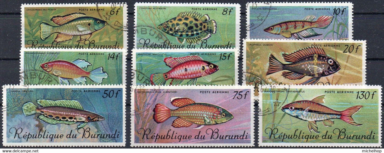 PA62/70 - 1967 - Poissons (oblitérés / Used) - Oblitérés