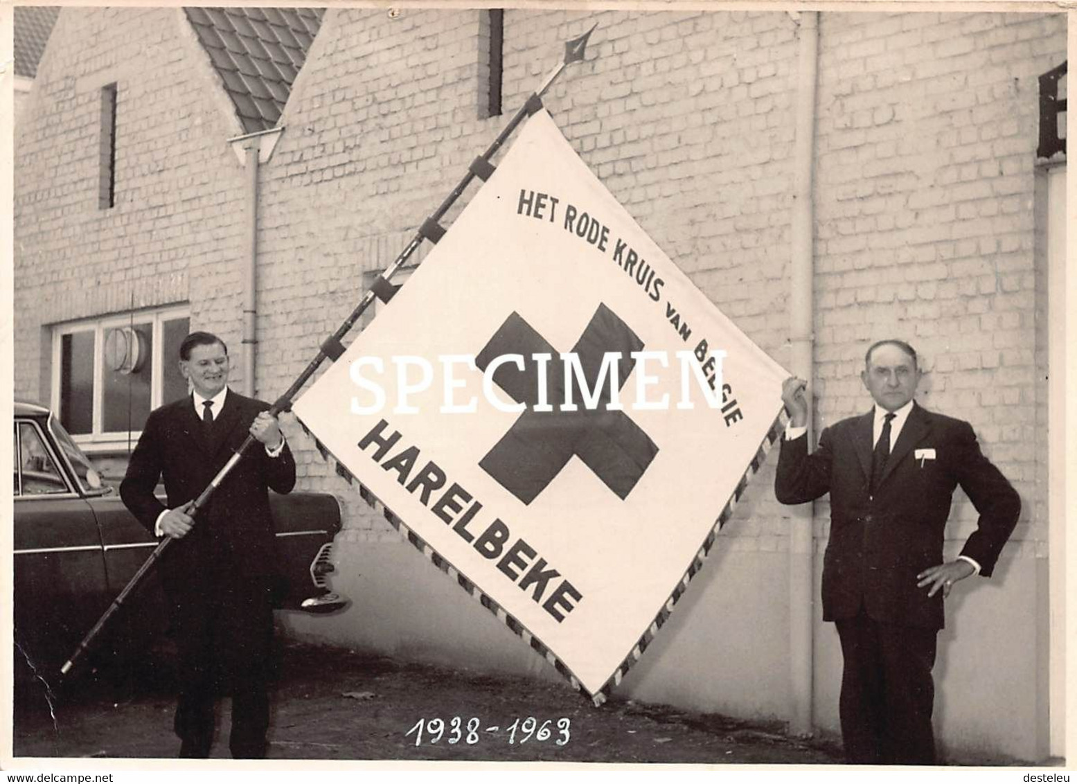 Foto Rode Kruis 1938-1963 - Harelbeke - 17x12 Cm - Harelbeke