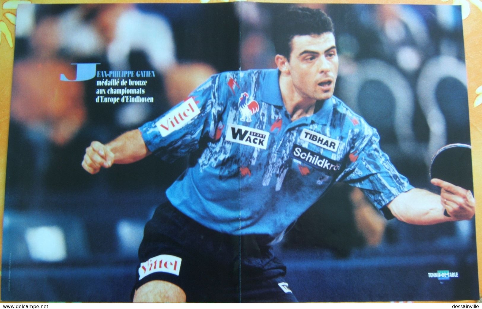 TENNIS DE TABLE - Poster Jean Philippe GATIEN - Table Tennis