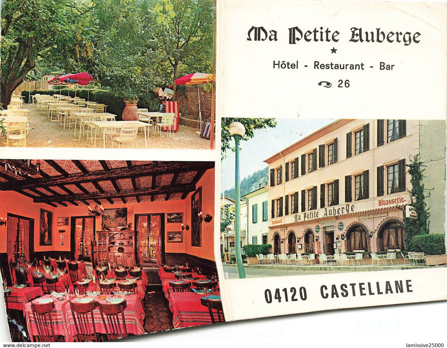 04 Castellane Multivues Hôtel Restaurant  Bar Ma Petite Auberge - Castellane