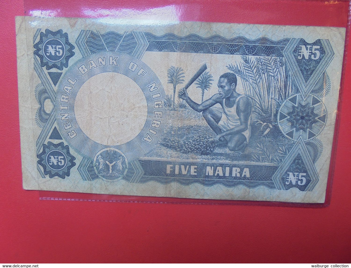 NIGERIA 5 NAIRA 1973-78 Circuler Signature N°1 - Nigeria