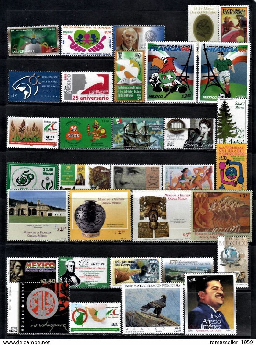 MEXICO-7 !!! Year (1993-1999) sets. MNH.Almost 280 issues