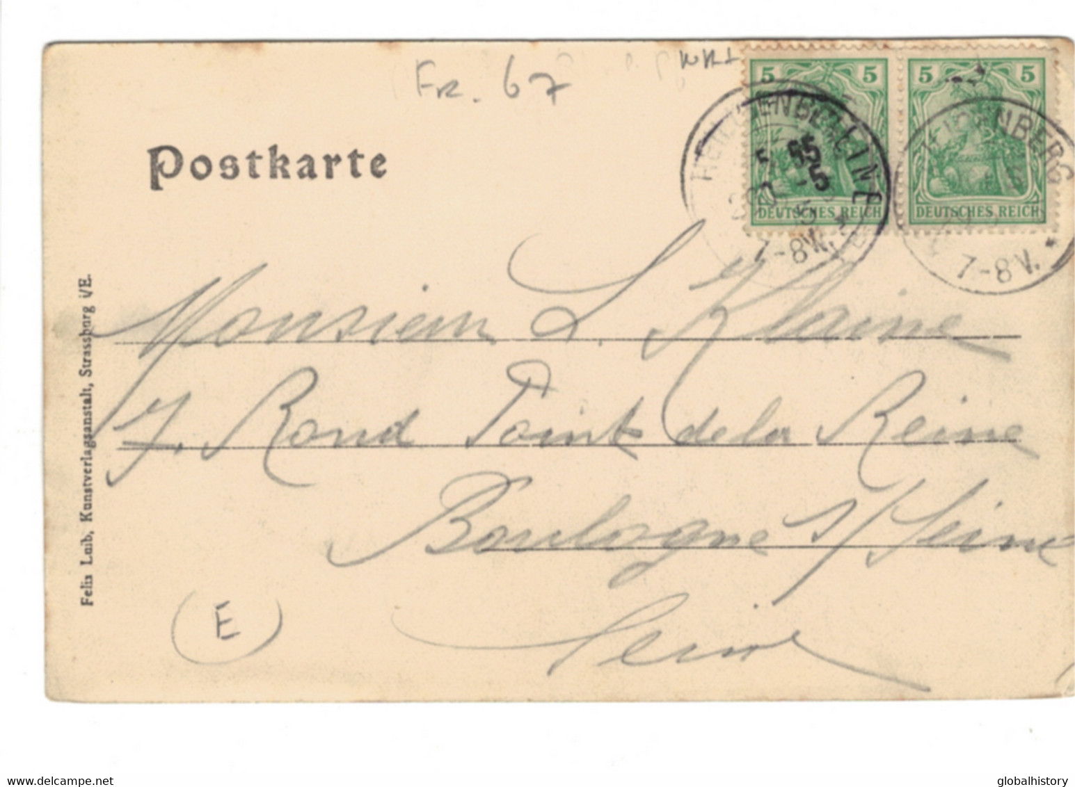 DG1704 - GIRBADEN - FORSTHAUS - 1903 - Sonstige & Ohne Zuordnung