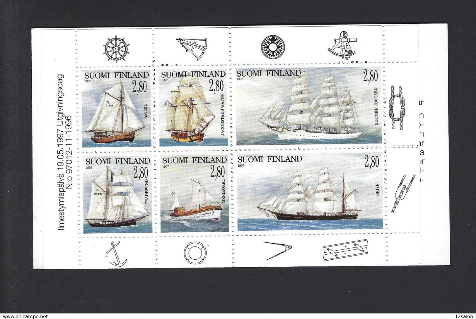 SUMOI FINLANDE CARNET THEME BATEAU NAVIRE MARIN - Postzegelboekjes