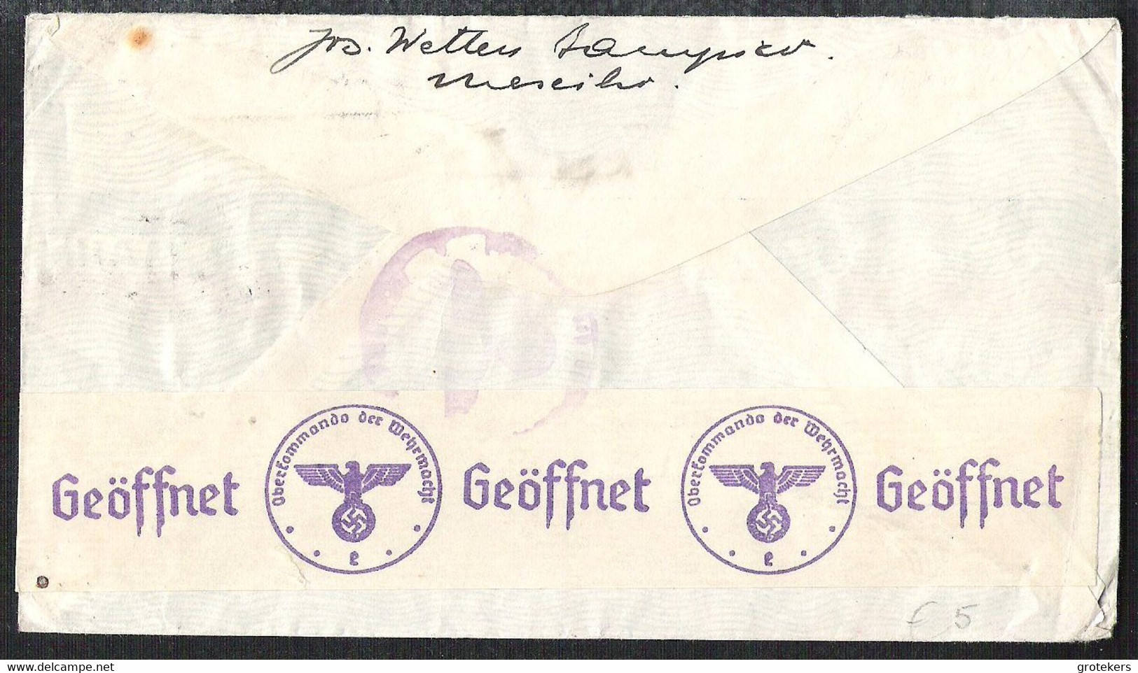 MEXICO 1941 Armailletter To Germany Through Clipper New York-Lissabon Censored (German) With Yvert A 60-95-98 - Mexico