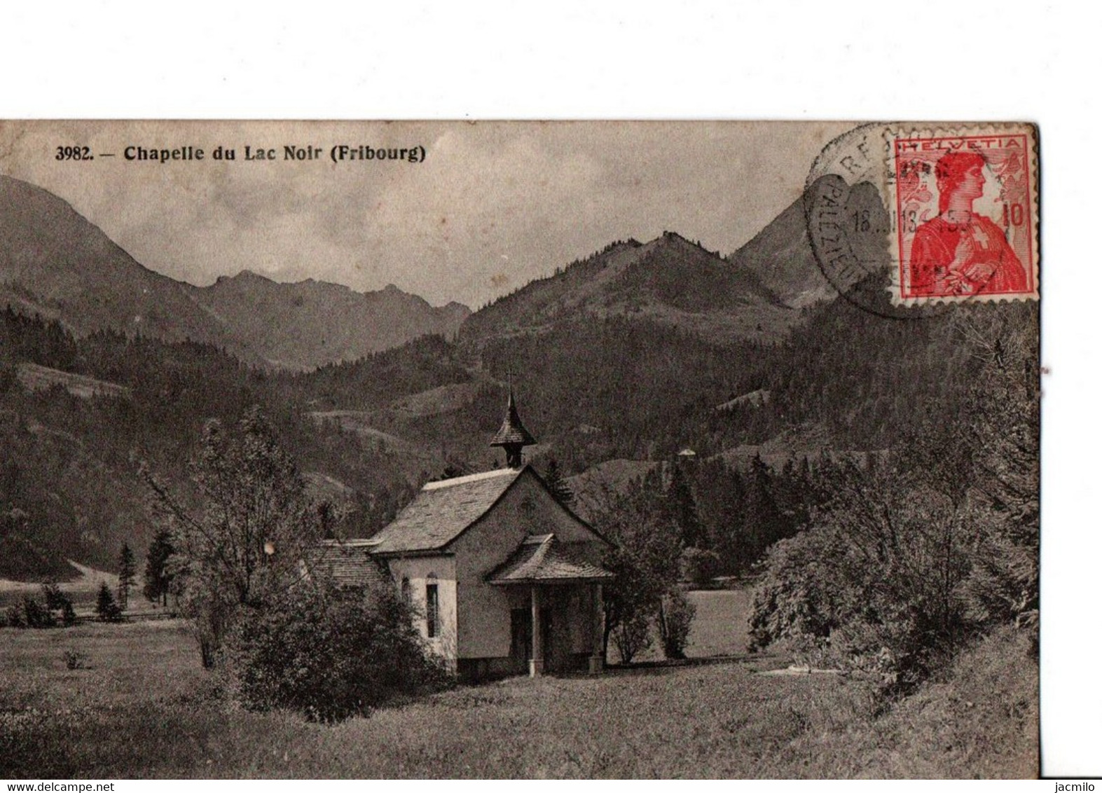 N°3982. - Chapelle Du Lac Noir (Fribourg).. -  BON ETAT.  Voir SCANS Recto-verso - Chapelle