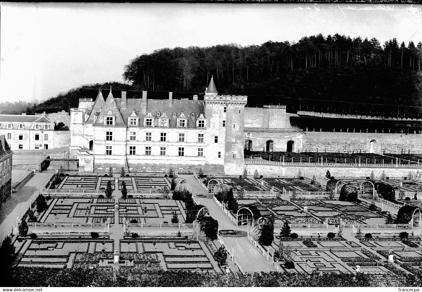 PN - 153 - INDRE ET LOIRE - VILLANDRY - Chateau Et Jardins - Original Unique - Glass Slides