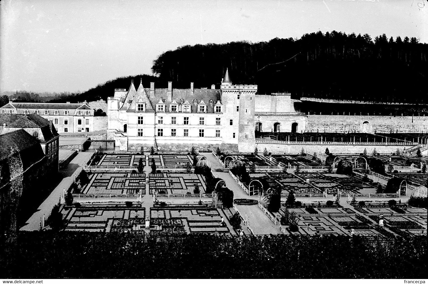 PN - 154 - INDRE ET LOIRE - VILLANDRY - Chateau Et Jardins - Original Unique - Plaques De Verre