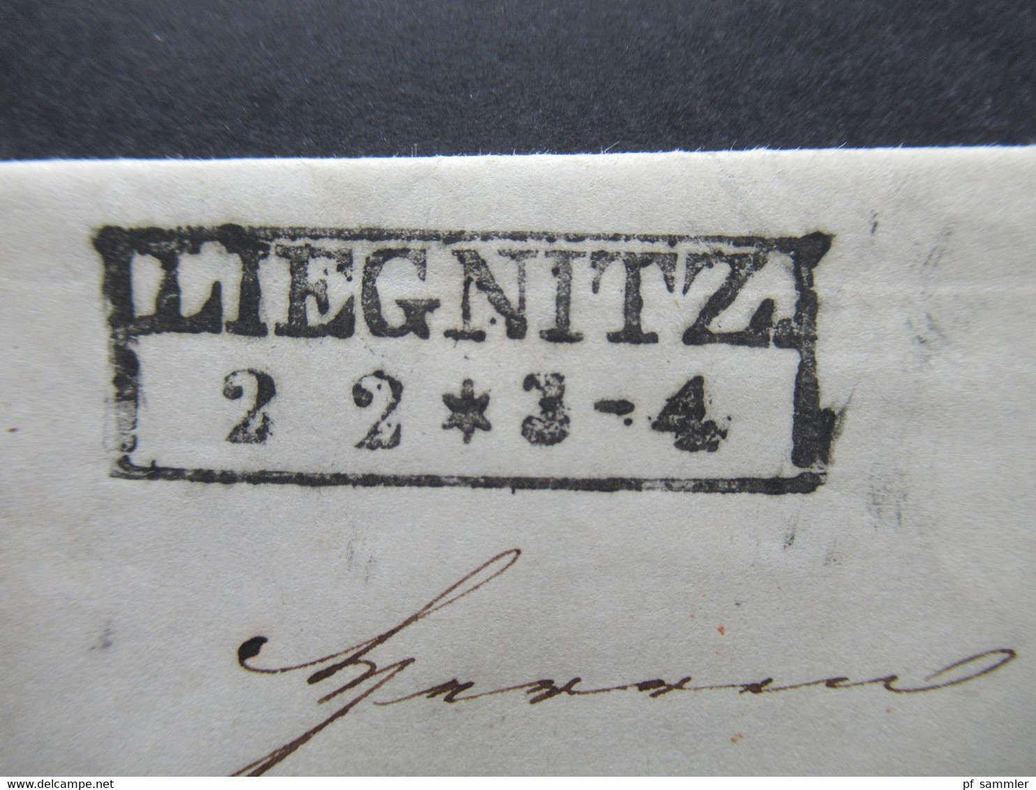 AD2.2.1853 Preussen Niederschlesien Ra2 Liegnitz Auslandsbrief Nach Bordeaux Rücks. 5 Stempel Davon 3x Bahnpost Stp. - Cartas & Documentos