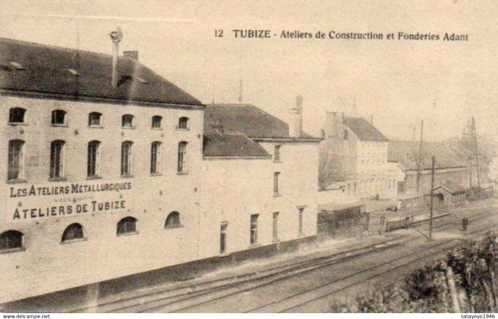 TUBIZE  Ateliers De Construction Et Fonderies Adant Voyagé En 1915 - Tubeke