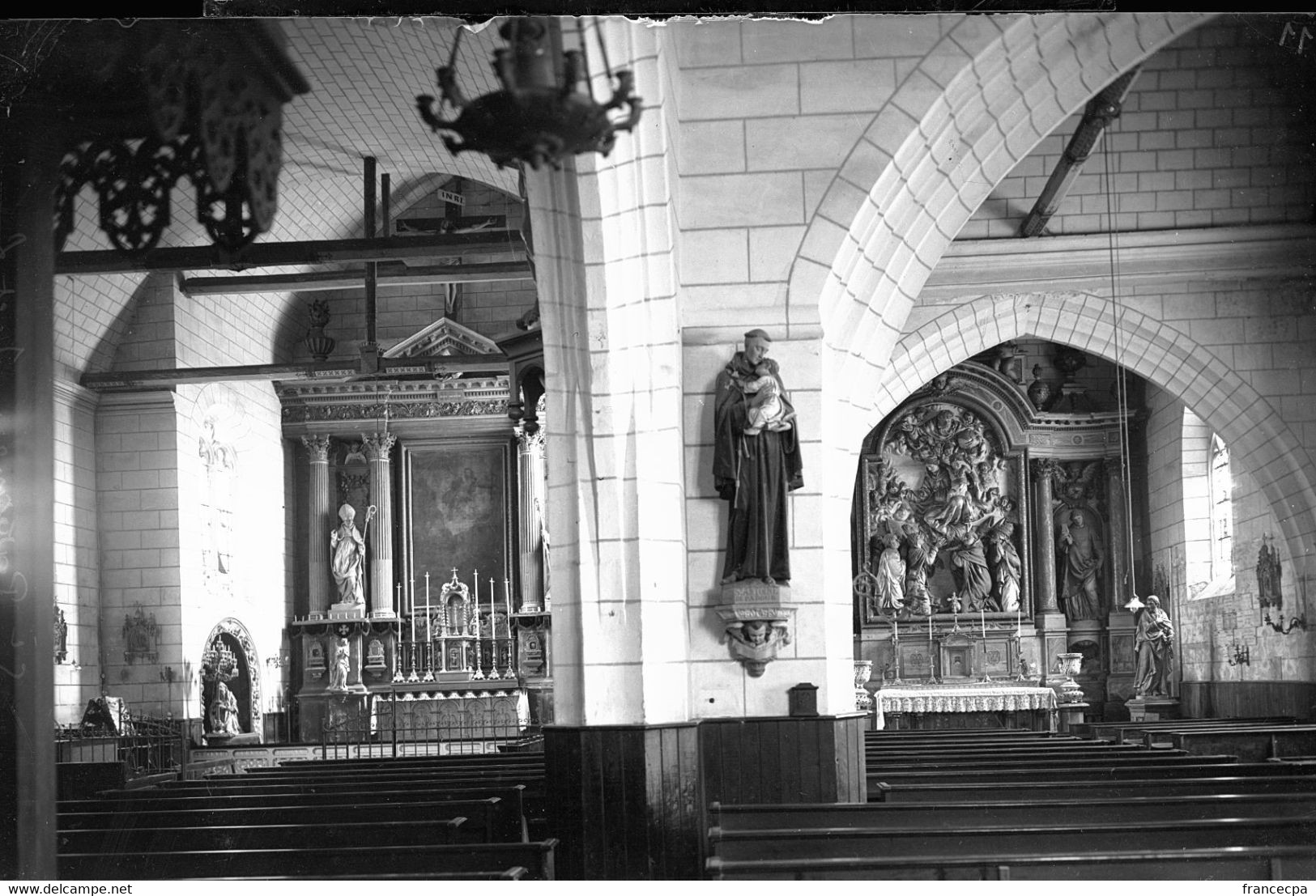 PN - 178 - INDRE ET LOIRE - SAINT PATERNE - Eglise - Autel De La Ste Vierge - Original Unique - Plaques De Verre