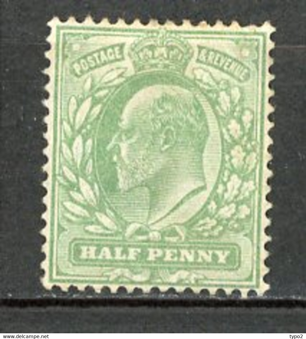 GB -1902 Yv. N° 106 SG N° 217  *  1/2 D Vert-jaune Cote 2  Euro Ou  £ 2 BE  2 Scans - Neufs
