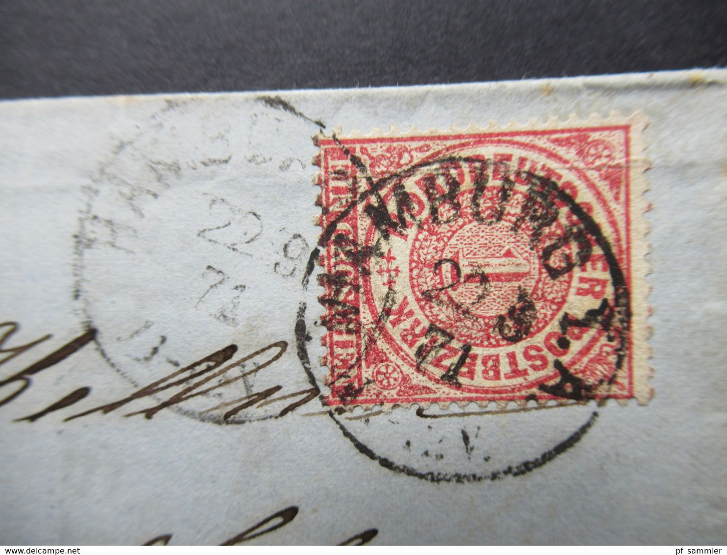 AD NDP 22.9.1871 Nr. 16 EF Faltbrief Mit Inhalt Alexandre Taillandier Dekorativer Briefkopf Lager New York Factura - Storia Postale