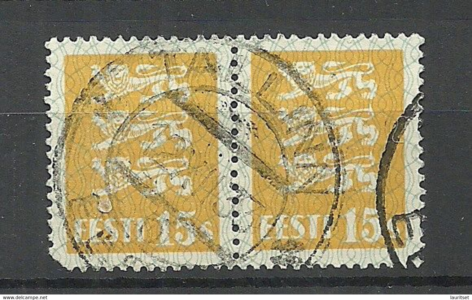 ESTLAND Estonia 1933 O TALLINN Michel 81 As Pair - Estonia