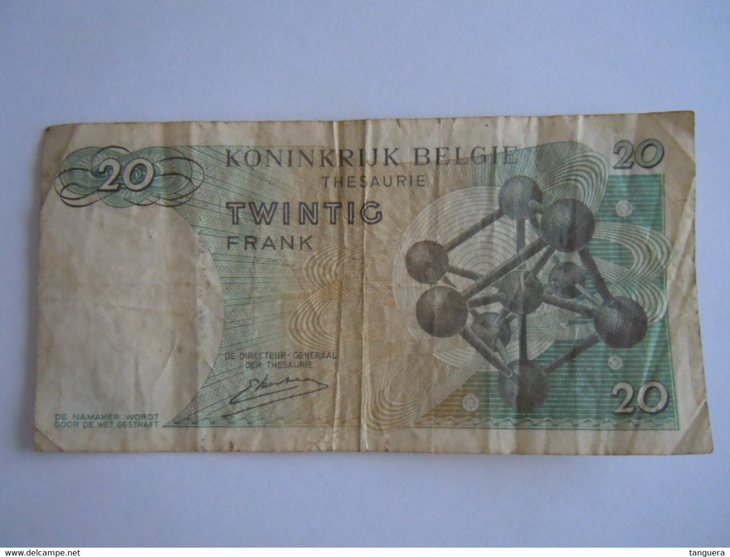 België Belgique 1964 20 Francs 15.06.64 3Y 5480715 Atomium - 20 Franchi