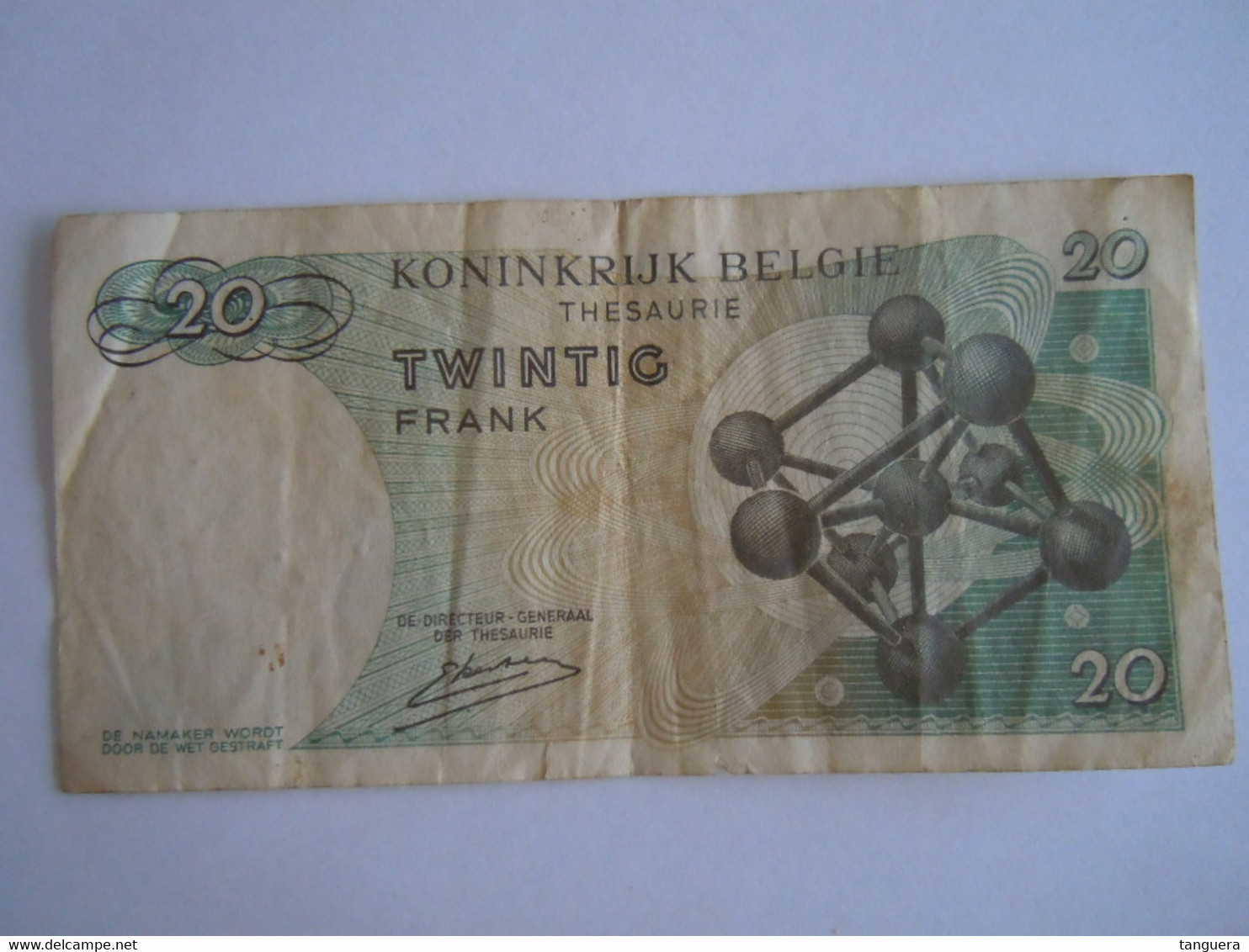 België Belgique 1964 20 Francs 15.06.64 3Z 4542240 Atomium - 20 Franchi