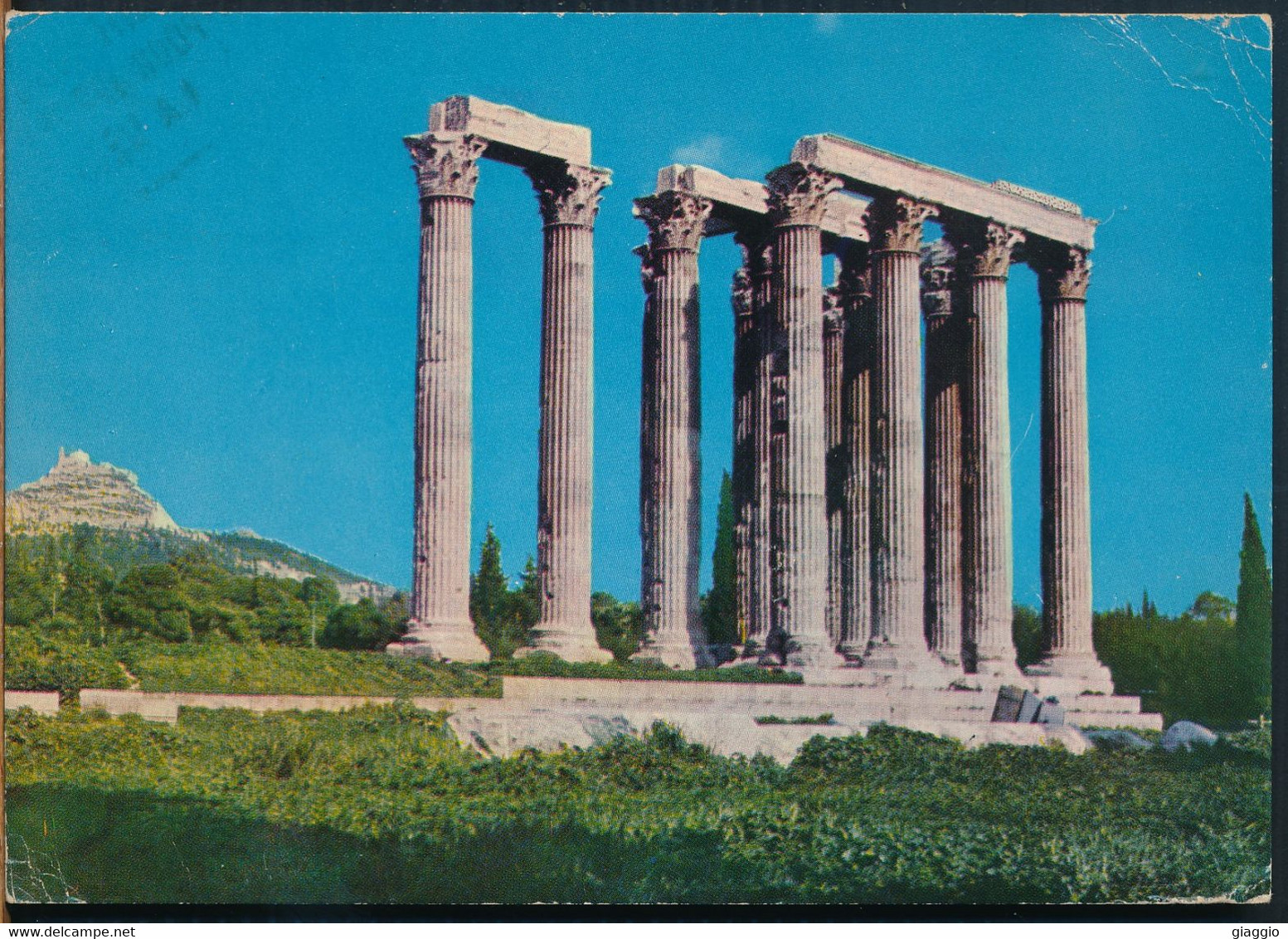 °°° 26603 - GREECE - ATHENS - THE TEMPLE OF OLYMPIAN ZEUS - With Stamps °°° - Greece