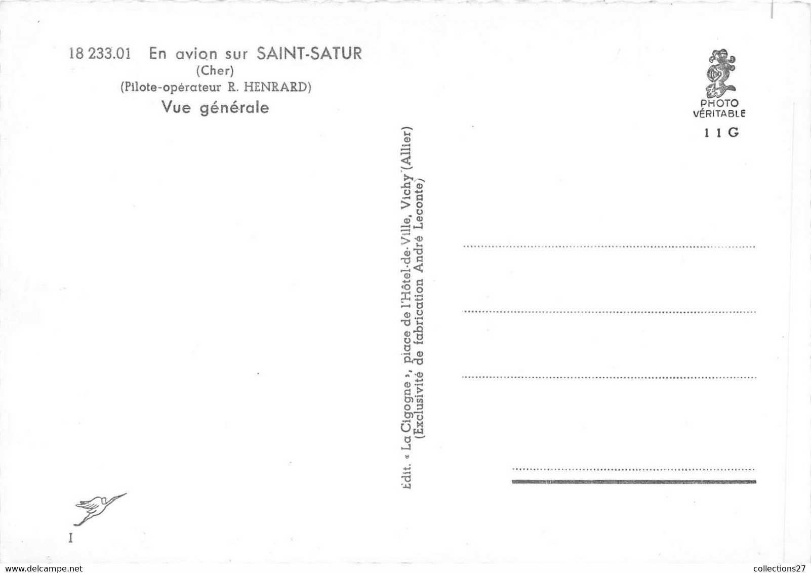 18-SAINT-SATUR- VUE GENERALE VUE D'AVION - Saint-Satur