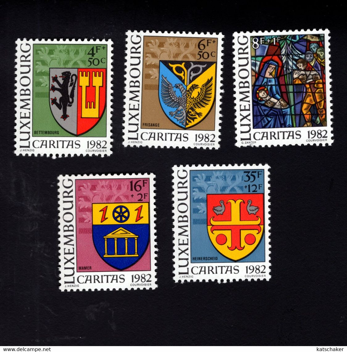 1241522785 1982 SCOTT B337 B341  POSTFRIS (XX) MINT NEVER HINGED EINWANDFREI  - ARMS - Neufs