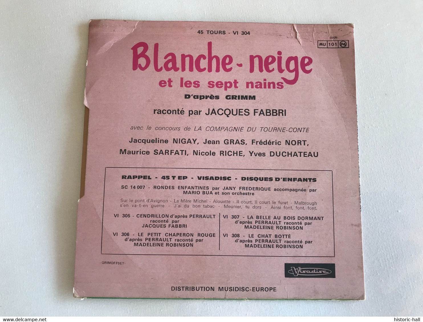 BLANCHE NEIGE - 45t - Kinderlieder