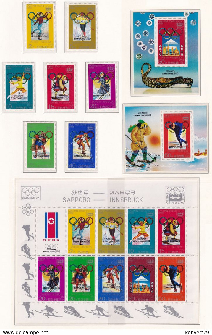 Korea, North 1979 Overprint. Olympic Games Winter 1980 Lake Placid MNH** - Hiver 1980: Lake Placid