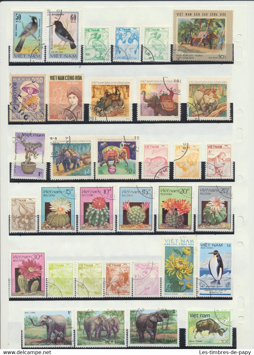 Gros Lot De 385 Timbres Du VIET-NAM - Vietnam