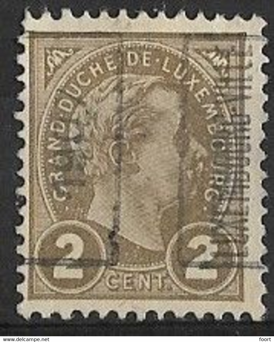 Luxembourg 1907  Nr.  34A - Voorafgestempeld