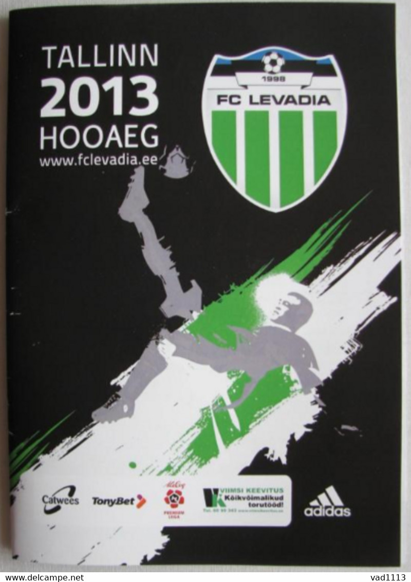 Football Program  UEFA Europa League 2013-14 FCI Levadia Tallinn Estonia - Bala Town FC Wales - Books