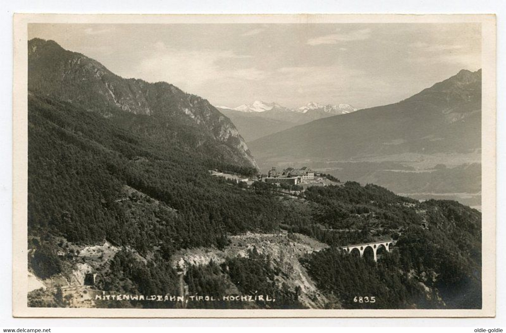 Hochzirl  Mittenwaldbahn Tirol Austria Österreich Postcard Unused 1926 Bahn Railway Train Chemin De Fer - Zirl