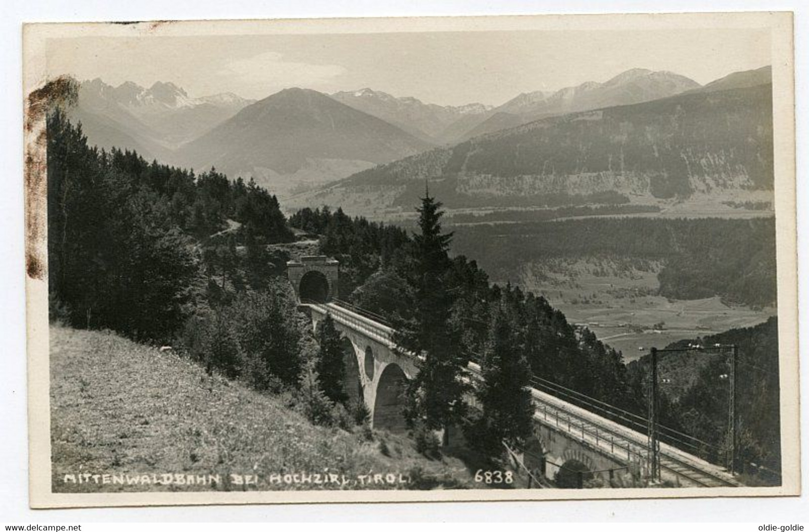 Hochzirl  Mittenwaldbahn Tirol Austria Österreich Postcard Unused 1926 Bahn Railway Train Chemin De Fer - Zirl