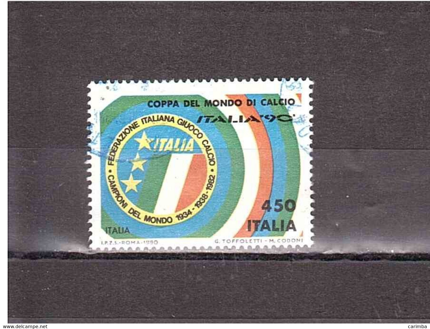 1990 £450 CAMPIONATI MONDIALI CALCIO ITALIA90 ITALIA - 1990 – Italië