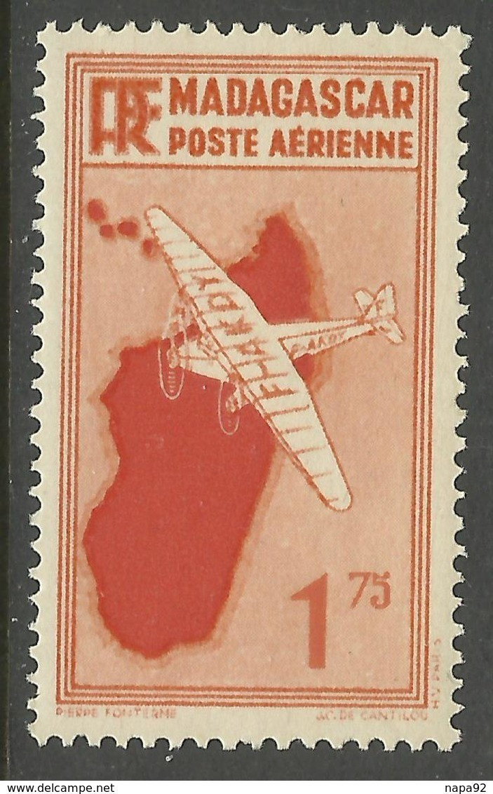 MADAGASCAR 1935 YT PA 4** - Airmail