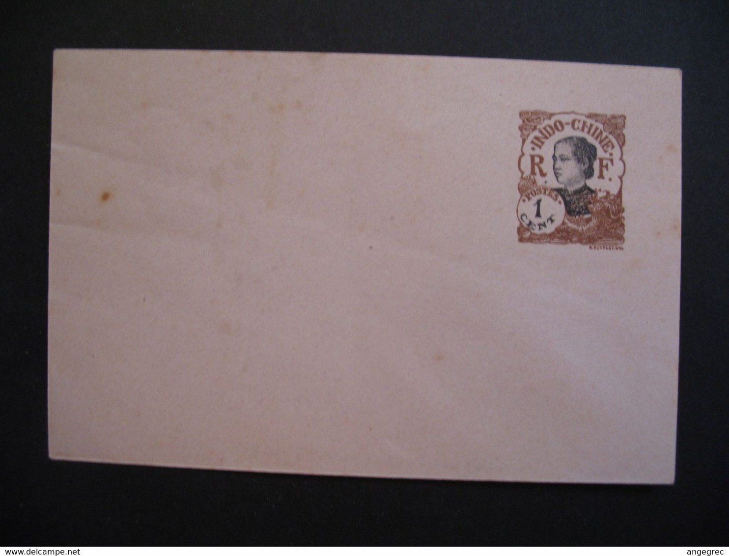 Entier Postal Enveloppe Indochine  Type Annamite  Sur  1c   Voir Scan - Briefe U. Dokumente