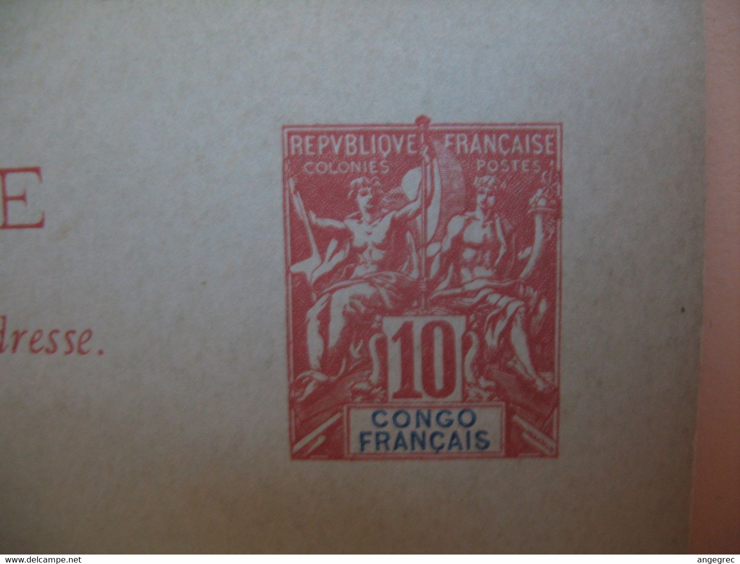 Entier Postal  Carte Postale Avec Réponse Payée Congo Français Type Groupe  Sur  10c   Voir Scan - Cartas & Documentos