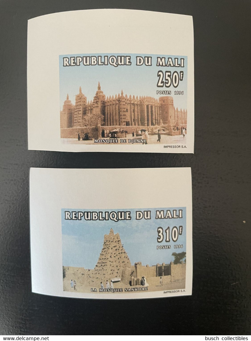 Mali 1996 Mi. 1505 - 1506 Non Dentelé IMPERF Mosquée Moschee Mosque Religion Sankoré Djenné Islam MNH** - Mezquitas Y Sinagogas