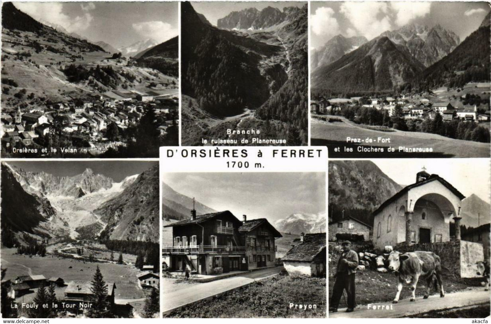 CPA AK D'ORSIERES A FERRET SWITZERLAND (704941) - Orsières