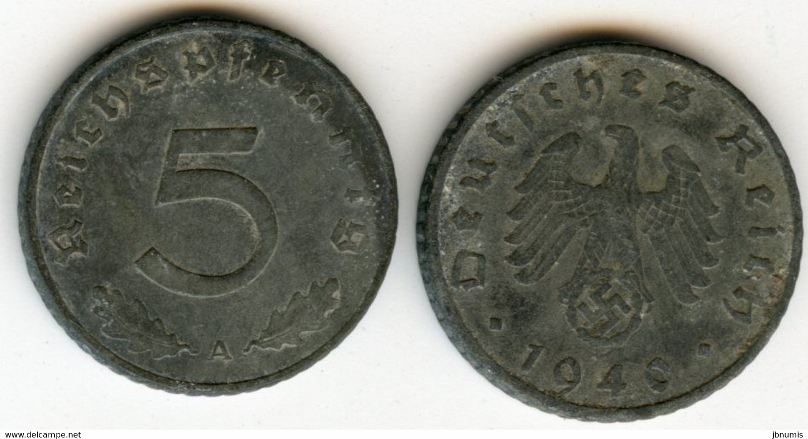 Allemagne Germany 5 Reichspfennig 1940 A J 370 KM 100 - 5 Reichspfennig