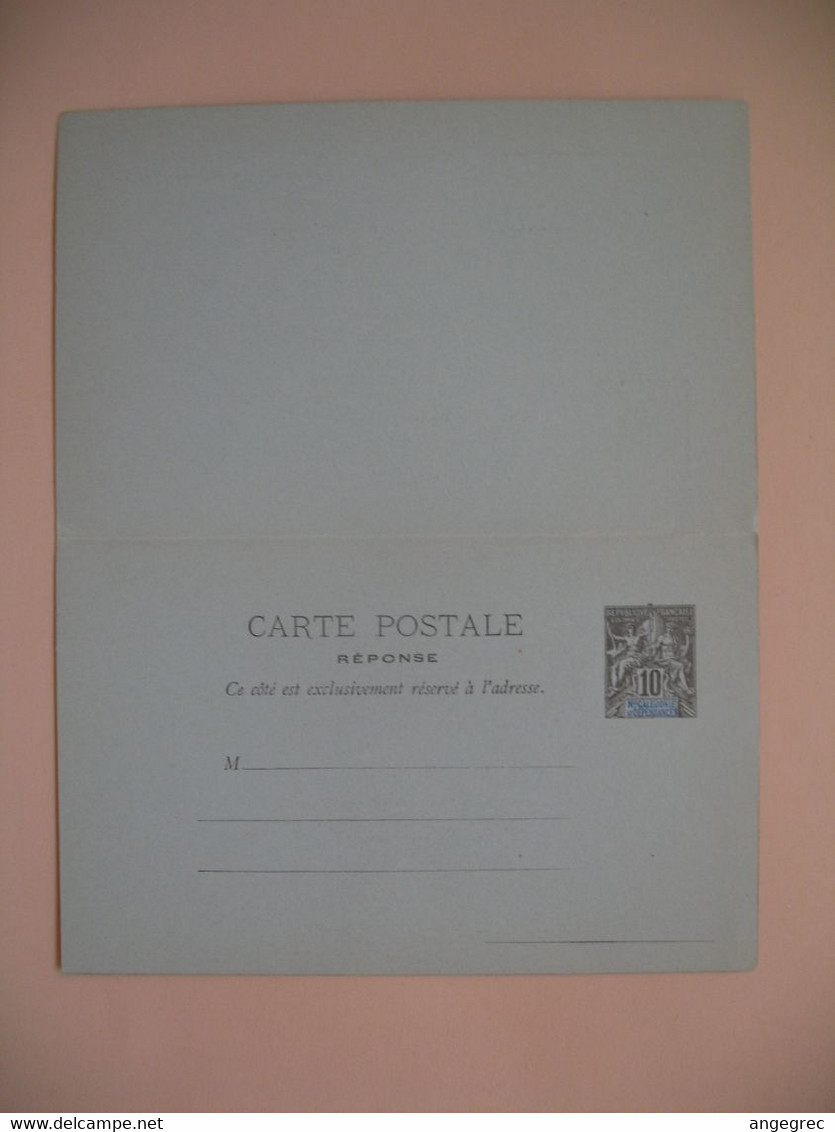 Entier Postal  Carte Postale Avec Réponse Payée Nouvelle-Calédonie Type Groupe  Sur  10c   Voir Scan - Lettres & Documents