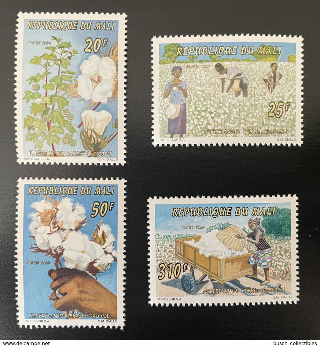 Mali 1996 Mi. 1601 - 1604 Filière Coton Baumwollanbau Cotton MNH** - Malí (1959-...)