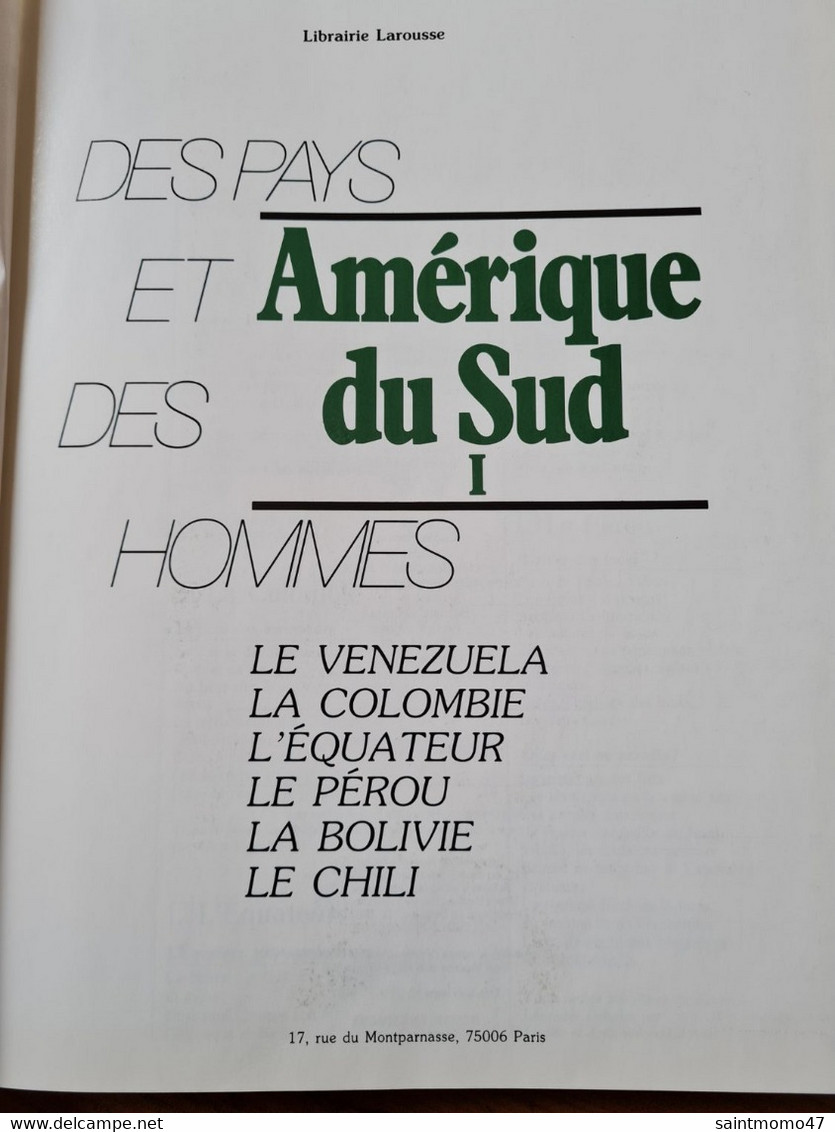 Amérique Du Sud I Des Pays Et Des Hommes - Encyclopédies