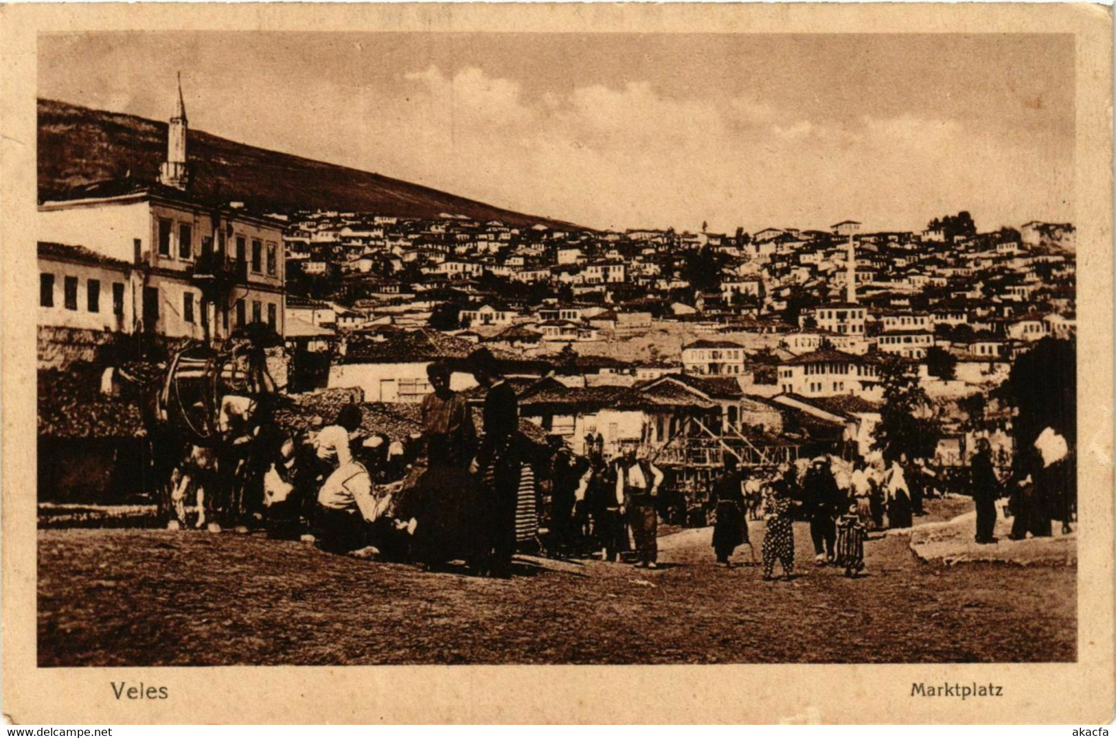 CPA AK VELES Marktplatz MACEDONIA SERBIA (709337) - North Macedonia