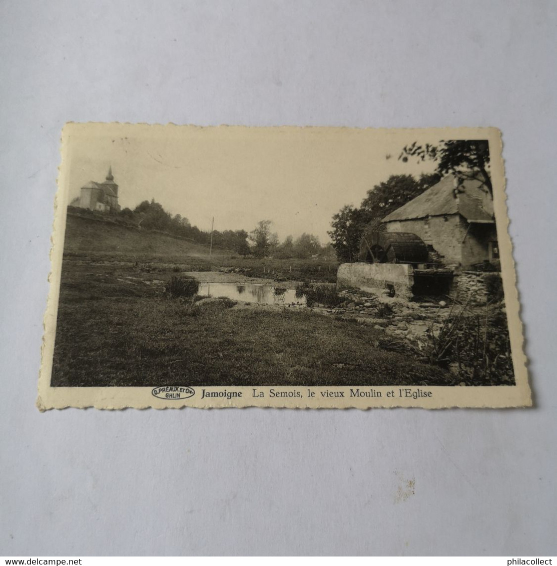 Jamoigne // LA Semois - Le Vieux Moulin Et L'Eglise 1951 - Chiny