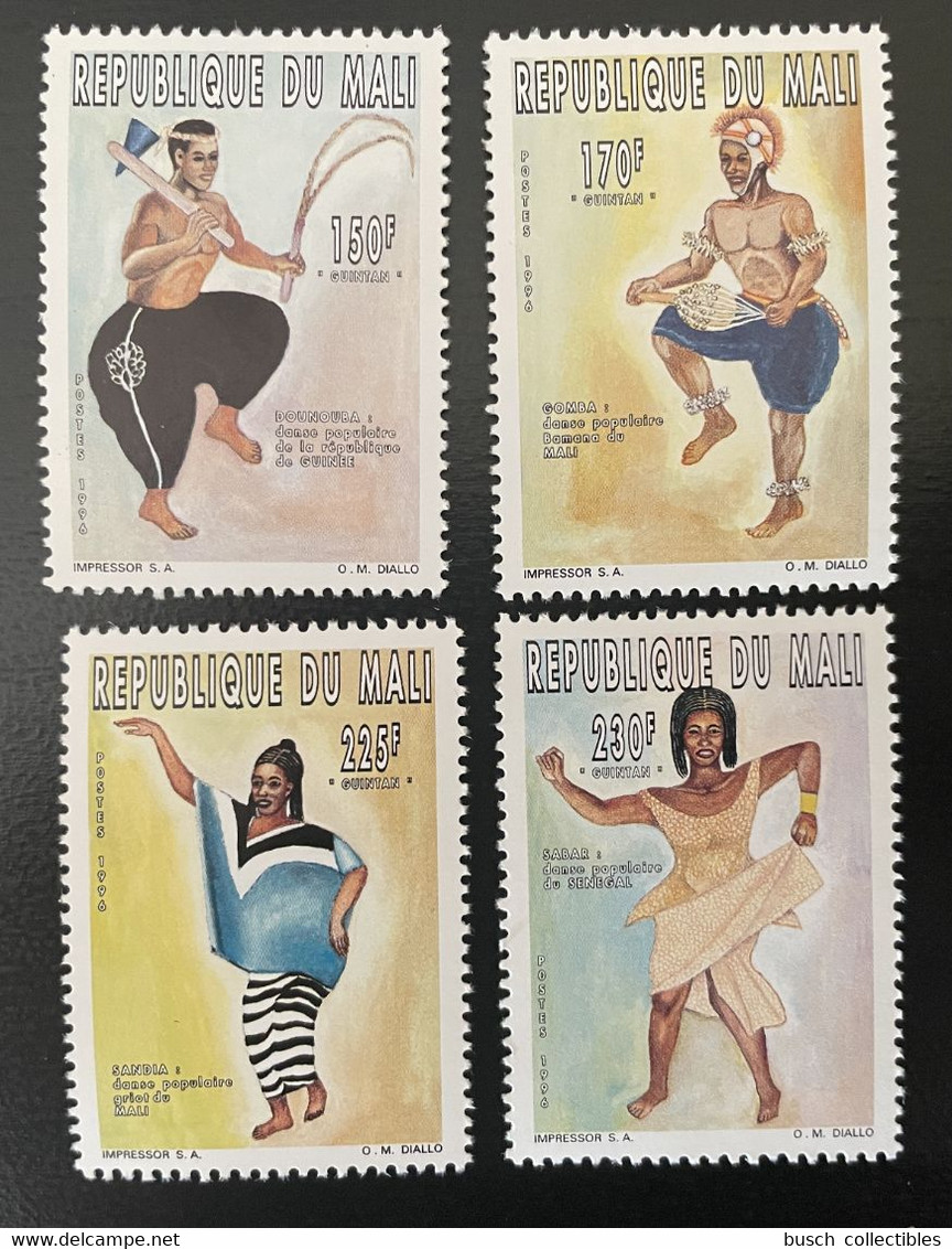 Mali 1996 Mi. Bl. 1651A - 1654A Danses Traditionnelles Tanz Dancing Danse MNH** - Danse