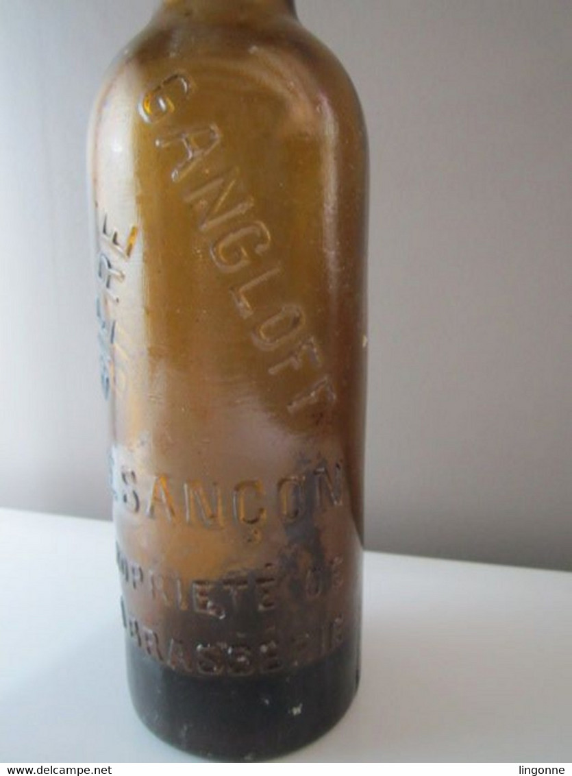 Ancienne Bouteille Publicitaire De BIERE - GANGLOFF - BESANCON Propriété De La Brasserie Haut 30 Cm Poids 953 Grammes - Bière